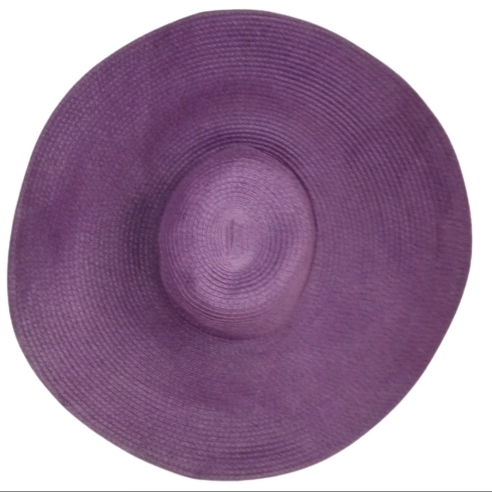 2 for 25$CALIFORNIA HAT Purple Summer Floppy Style Recyclable Paper Hat One Size